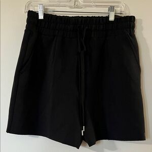 CALIA by Carrie Underwood High Waist Black Drawstring Shorts